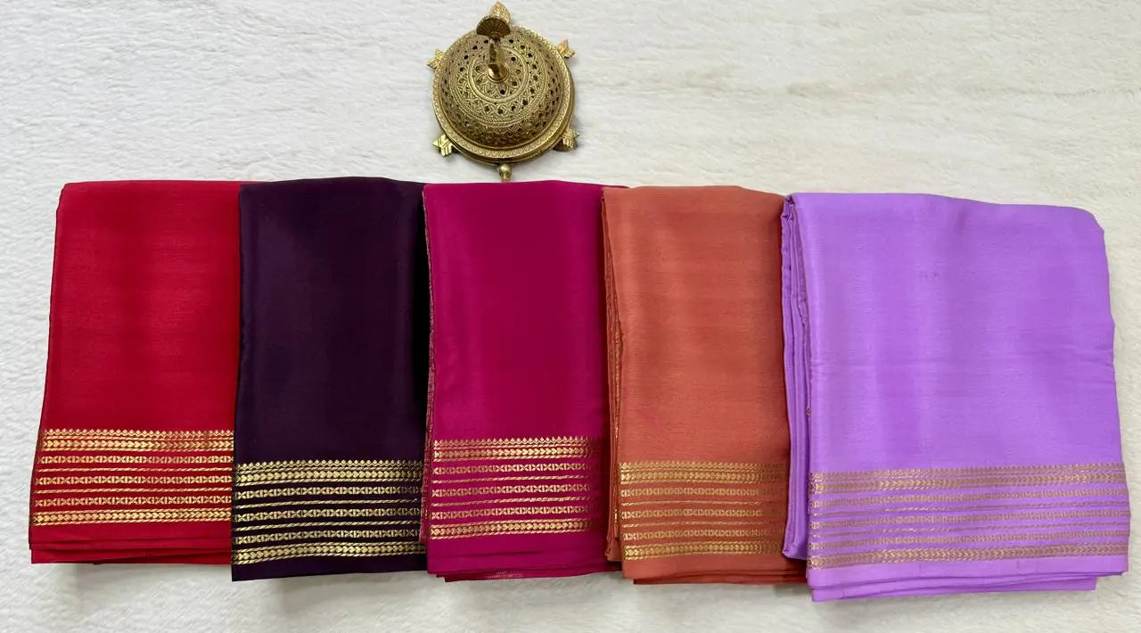 PURE CSG ZARI MYSORE SILK SAREES