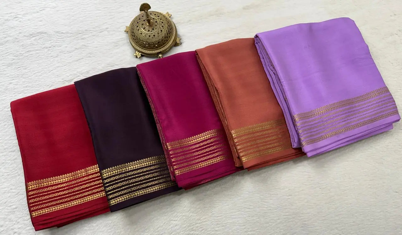 PURE CSG ZARI MYSORE SILK SAREES