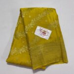 Yellow mysore crepe silk sarees online