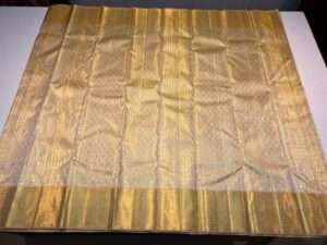1 gram gold zari Kanchipuram Full Gold Tissue Silk Saree