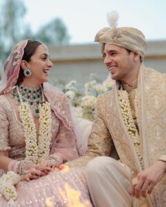Regal Elegance: Kiara and Sidharth’s Wedding Attire